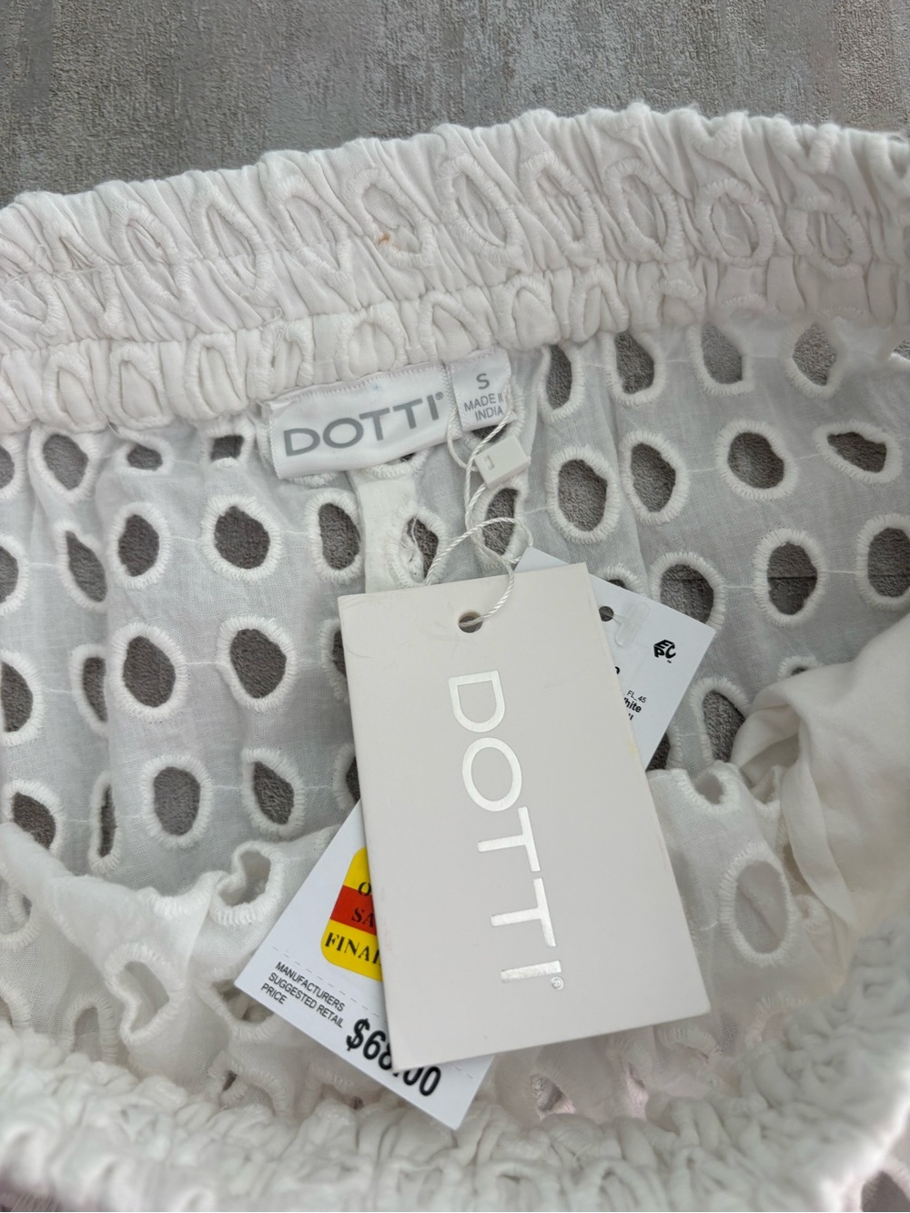 Dotti Cotton Openwork Dot Pants - Picture 6 of 7